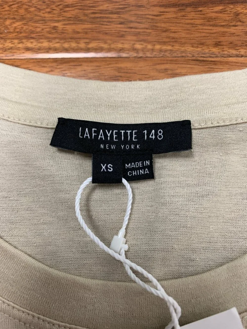 Lafayette 148 Raffia Hemp Blend Long Sleeve Top NWT - Picture 2 of 10